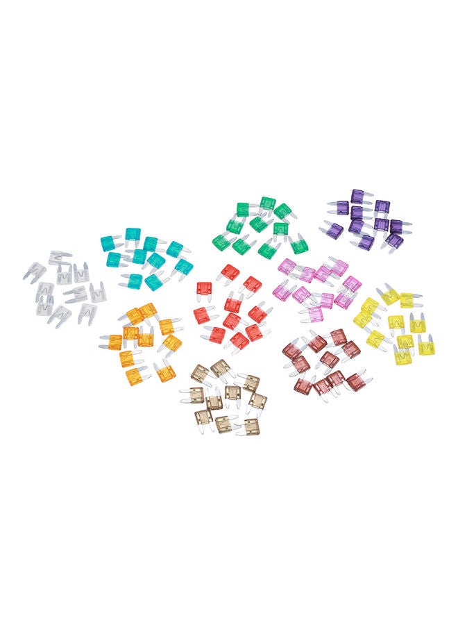 Generic Pack Of 100 Motorcycle Mini Blade Fuses  - Image 3