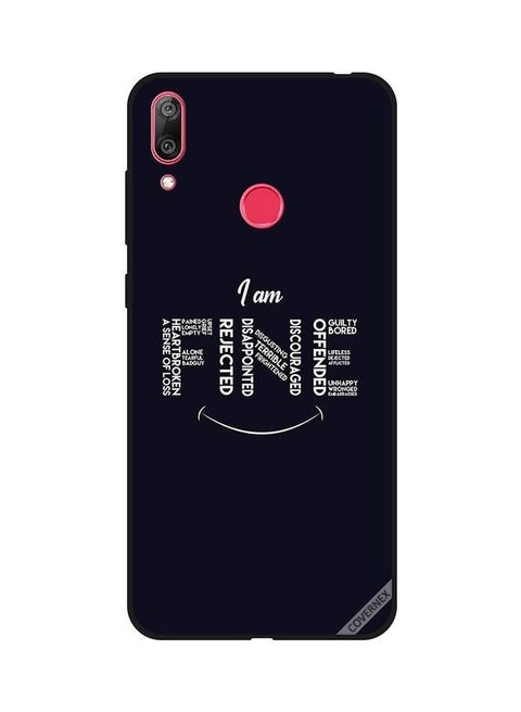 I Am Fine Rejected Protective Case Cover For Huawei Y7 Prime 2019 Multicolour