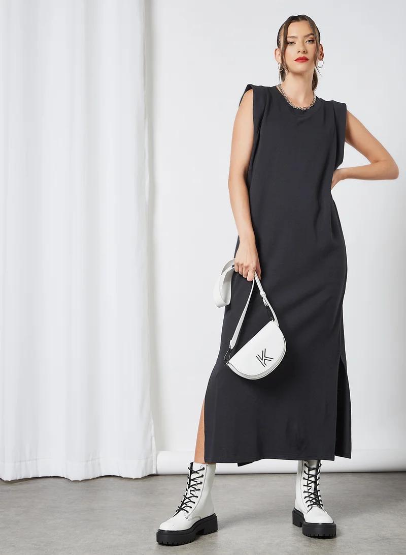 PIECES Cap Sleeve Midi Dress