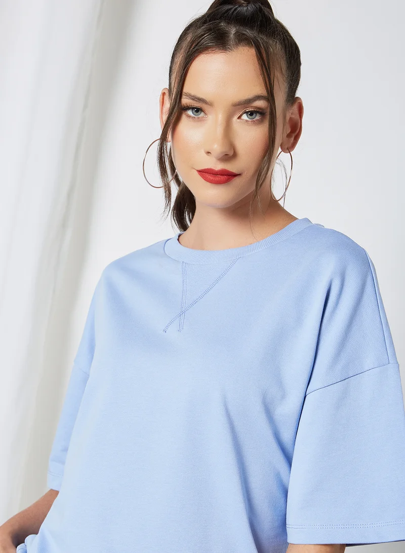PIECES Oversized T-Shirt Blue