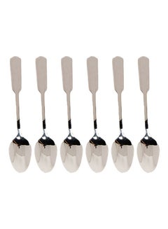 Squalo 6-Piece Elegant Serving Spoons Silver 25cm 