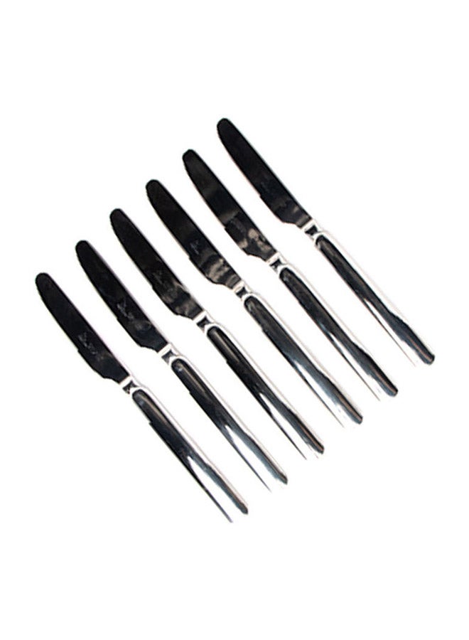 Squalo 6-Piece Elegant Table Knives Silver 22.5cm  - Image 2