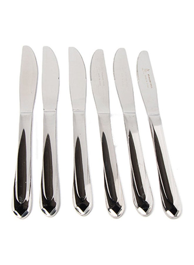Squalo 6-Piece Elegant Knives Silver 21x1.5cm  - Image 1