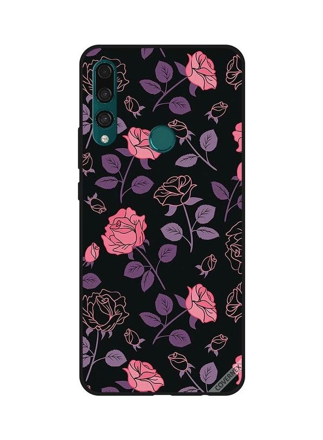 كوفرنيكس غطاء حماية واقٍ بطبعة زهور لهاتف هواوي Y9 برايم 2019 متعدد الألوان - Image 1