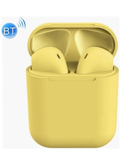 InPods 12 TWS Bluetooth Earphones With Charging Case Yellow