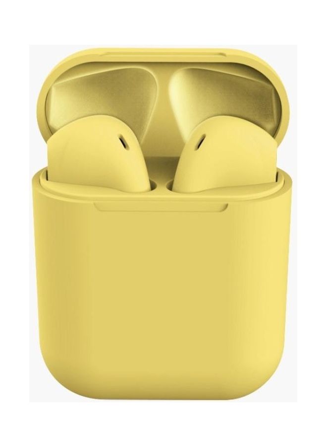 Generic - InPods 12 TWS Bluetooth Earphones With Charging Case Yellow - Image 1