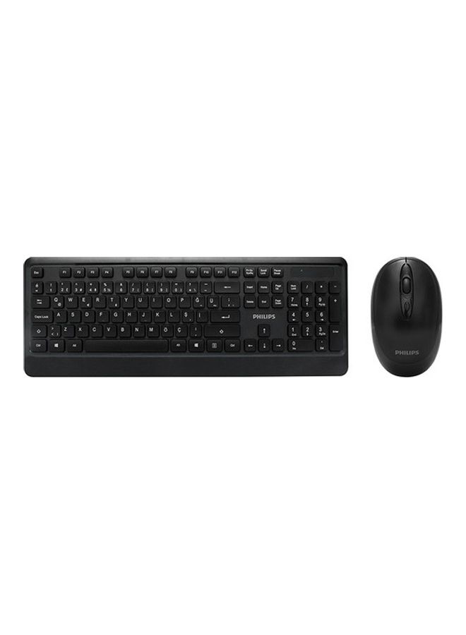 Philips - Wireless Keyboard And Mouse Combo Black - Image 1
