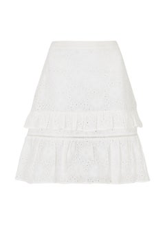 FG4 Women Stylish Mini Skirt White  - Image 1