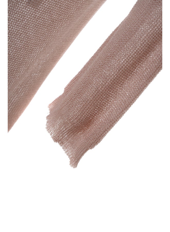 Aila - stylish long solid cardigan full sleeves front open Pink - Image 1