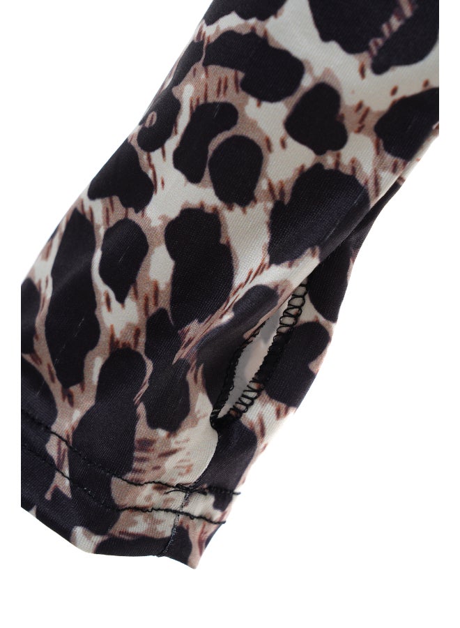 Aila - Women Turtle Neck All Print Body Suit Multicolour - Image 1