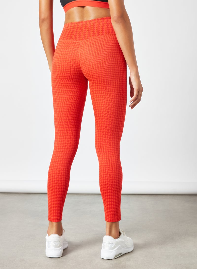 Nike - Dri-FIT Icon Clash Mid Rise Leggings Bright Red - Image 1