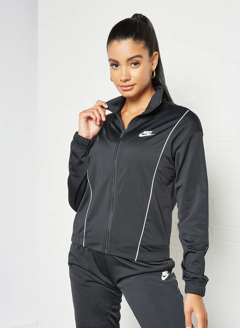 نايكي Essential Pique Tracksuit Black
