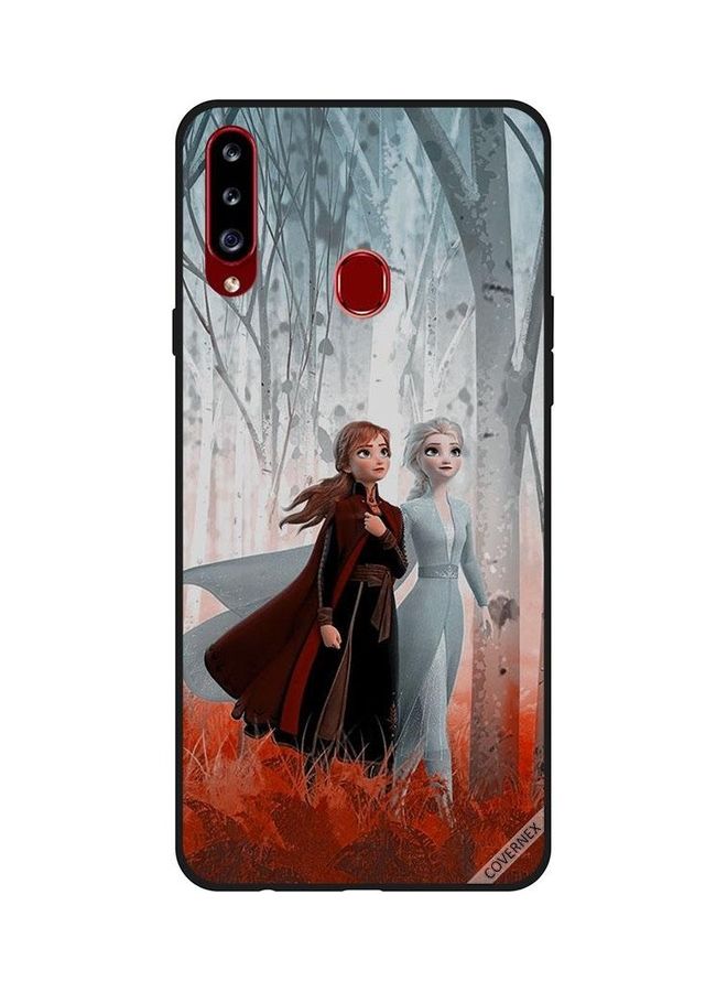 كوفرنيكس غطاء حماية واقٍ بطبعة شقيقات فيلم "Frozen" لهاتف سامسونج جالاكسي A20s متعدد الألوان - Image 1