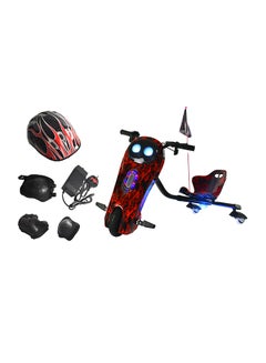 Rally 3 Wheels Electric Drift Scooter With Helmet Kit Knee Guard And Elbow  - Image 1
