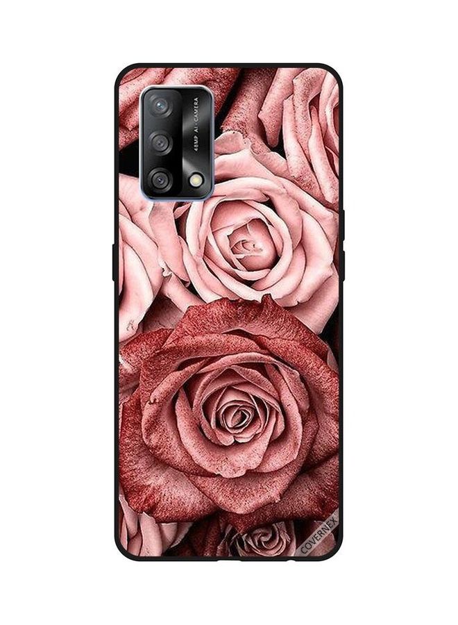 Covernex Oppo A74/F19 4G Protective Case Cover Printed Featuring Peach Flowers DESIGN_0218 - Image 1