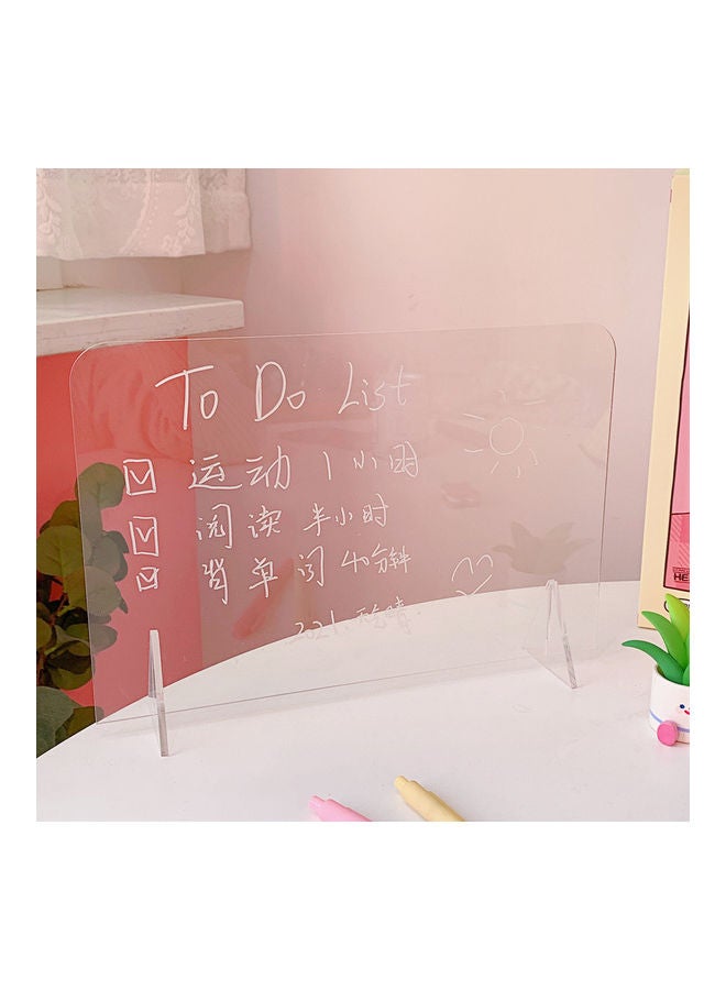 UNIVERSAL Portable Mini Transparent Writing Board Clear - Image 2