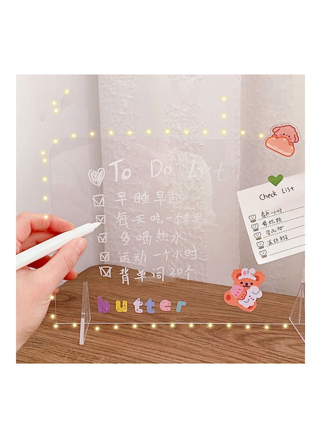 UNIVERSAL Portable Mini Transparent Writing Board Clear - Image 3