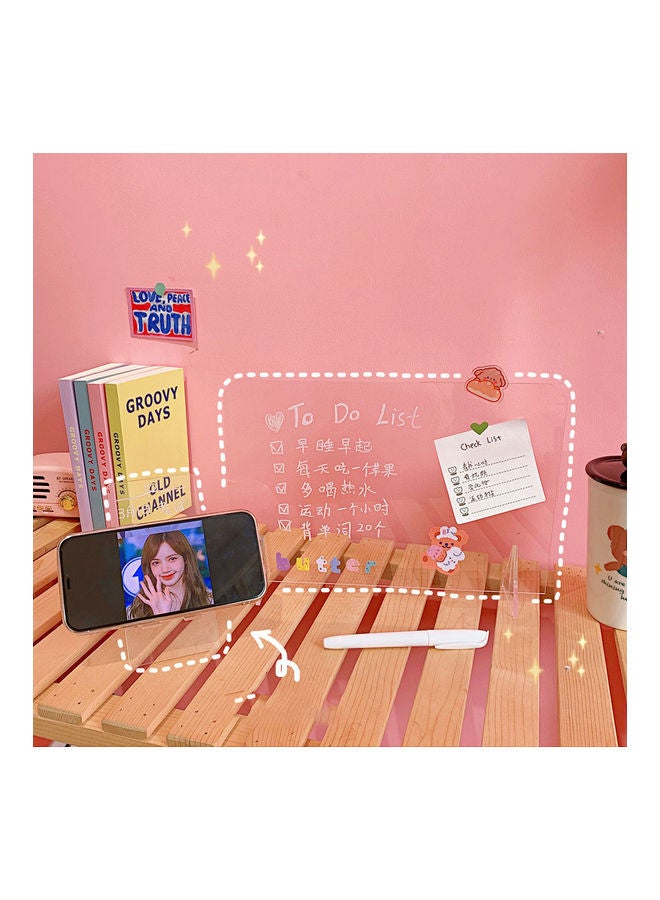 UNIVERSAL Portable Mini Transparent Writing Board Clear - Image 4