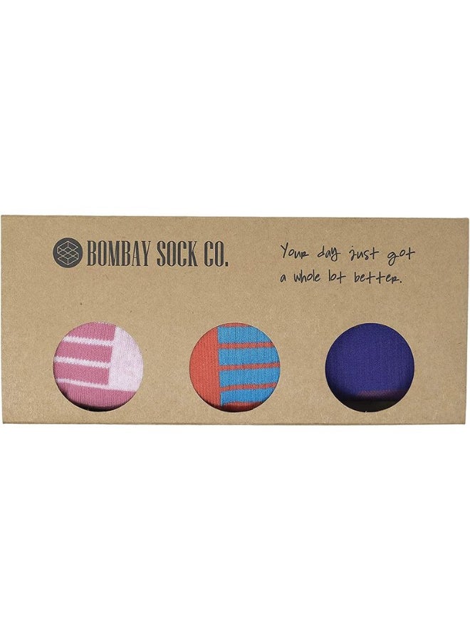 BOMBAY SOCK CO. 3 Pack Of Ankle Padded Socks Multicolour  - Image 2