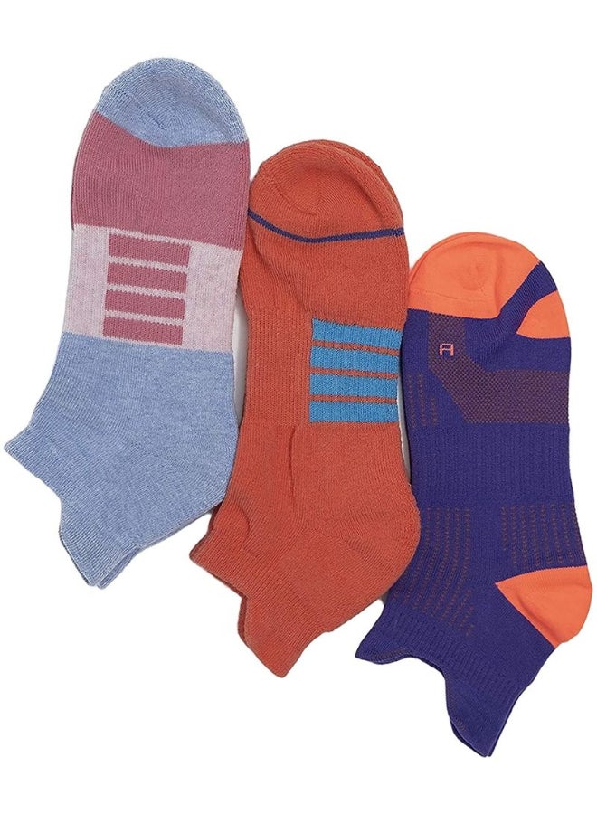BOMBAY SOCK CO. 3 Pack Of Ankle Padded Socks Multicolour  - Image 3