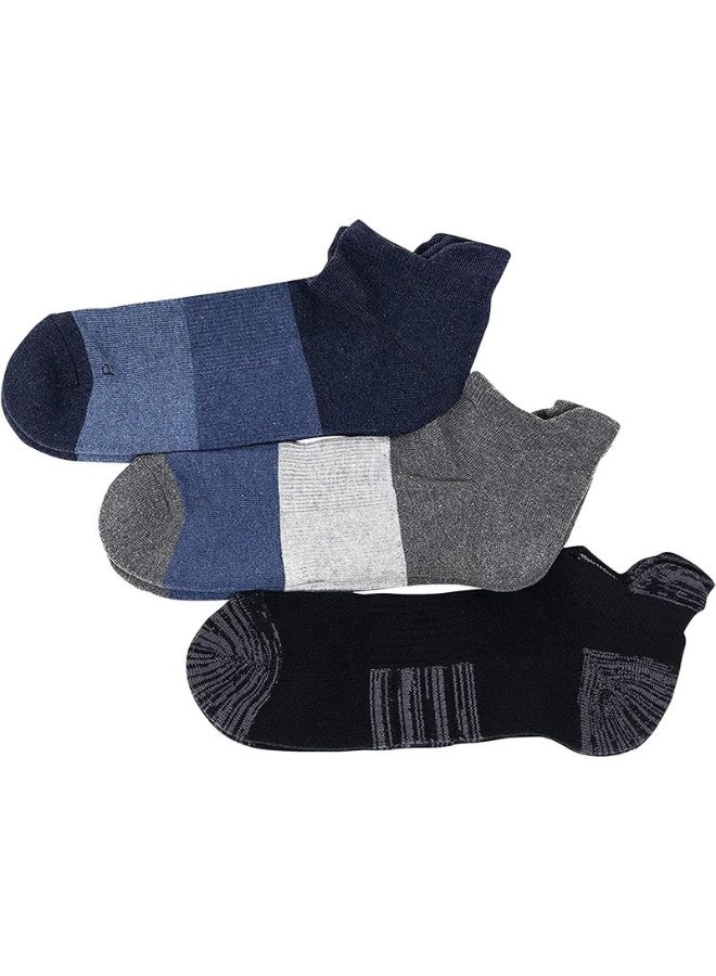 BOMBAY SOCK CO. 3 Pack Of Ankle Padded Socks Multicolour  - Image 1