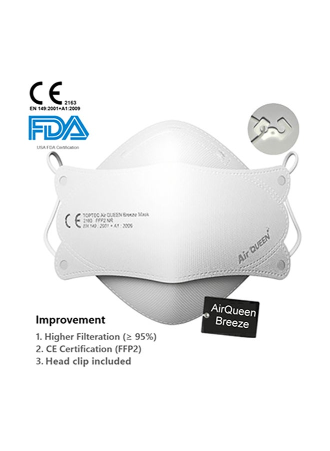 اير كوين مجموعة من 5 أقنعة FFP2 CE كواليفيد كوين نانو مع معقم لليدين - Image 4