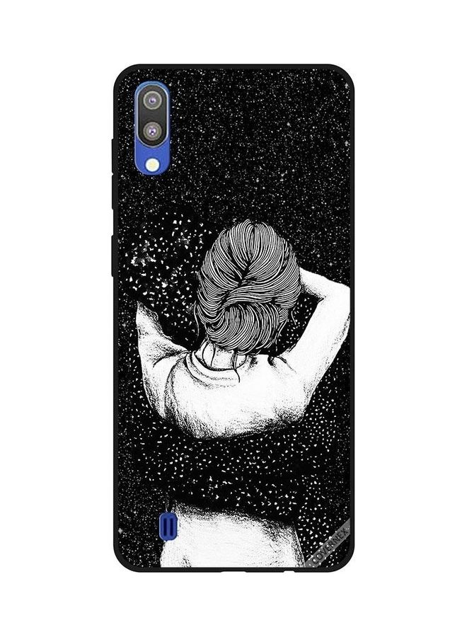 Covernex Samsung Galaxy M10 Protective Case Cover Printed Featuring Protective Case Cover Printed Featuring Night Imagination Of Doodle Girl DESIGN_0205 - Image 1