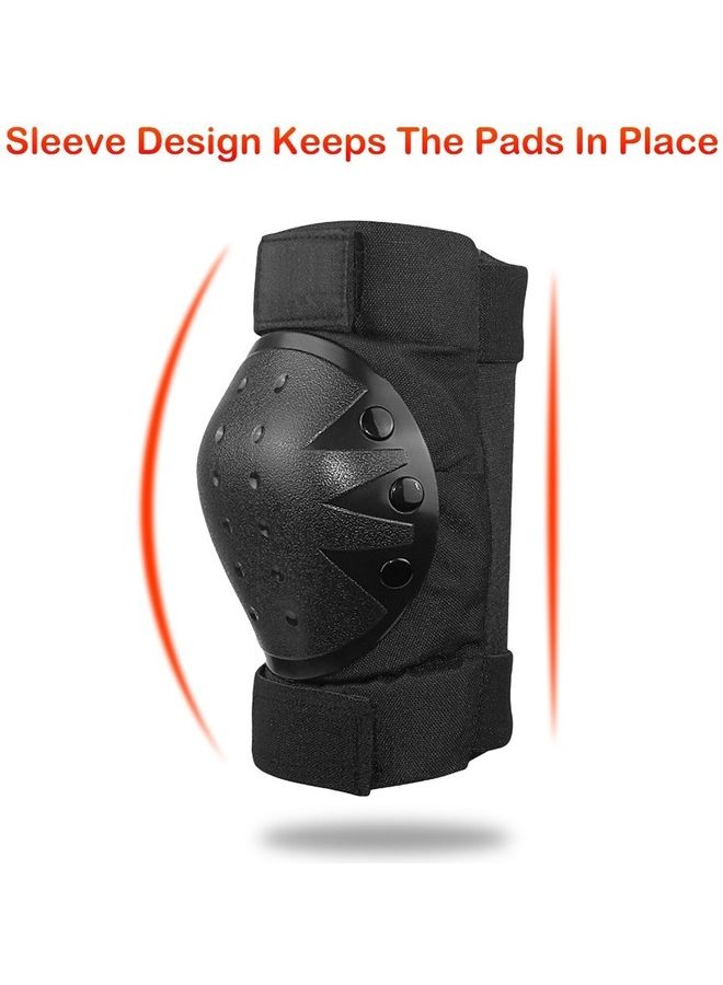 Generic Protective Gear Set 7 in 1 Knee Elbow Pad Wrist Guard Helmet Multi Sports Safety Protection for Kids  - Image 3
