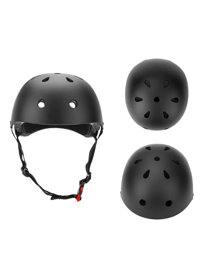 Generic Protective Gear Set 7 in 1 Knee Elbow Pad Wrist Guard Helmet Multi Sports Safety Protection for Kids  - Image 4