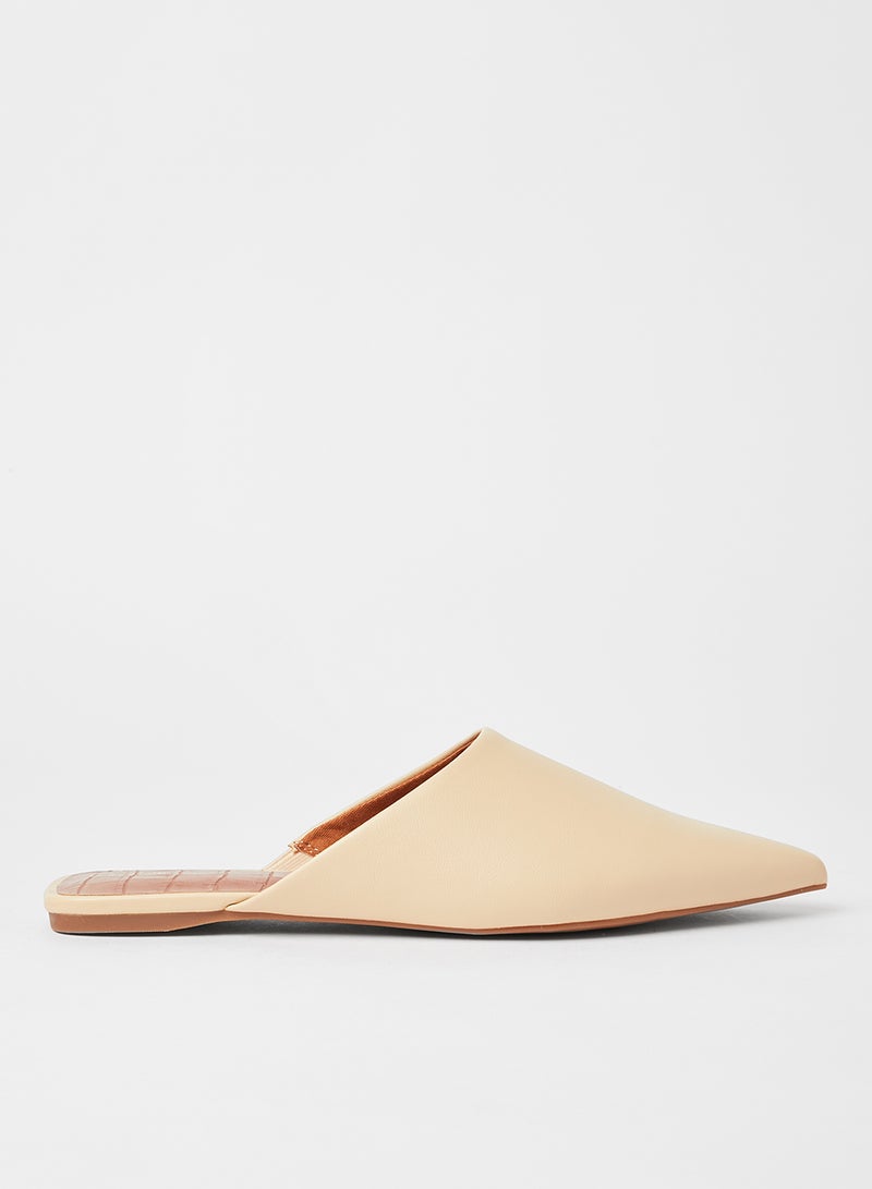 CALL IT SPRING Effortless Pointed Slip Ons Beige  - Image 1