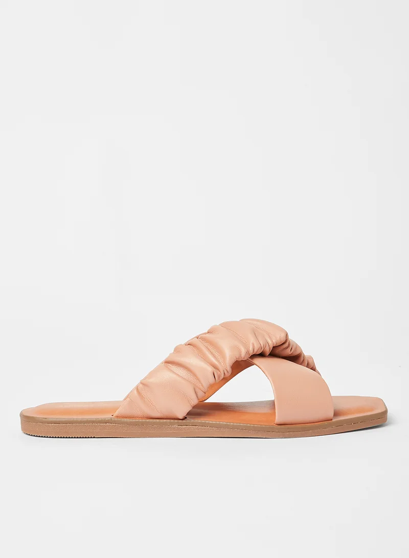 CALL IT SPRING Scrunchee Strappy Slip Ons