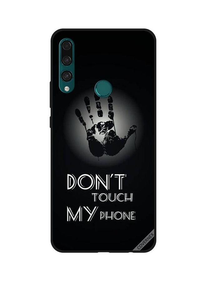 كوفرنيكس غطاء حماية واق مطبوع بعبارة "Don't Touch My Phone" لهاتف هواوي Y9 برايم 2019 متعدد الألوان - Image 1