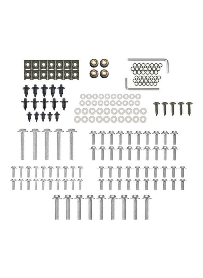 Generic 194-Piece Motorcycle Fairing Bolts Screws Bodywork Kit Set  - Image 1