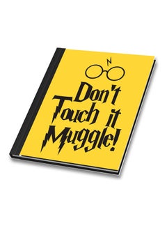 Harry Potter Theme Printed Cover A4 Size Binded Notebook Yellow/Black