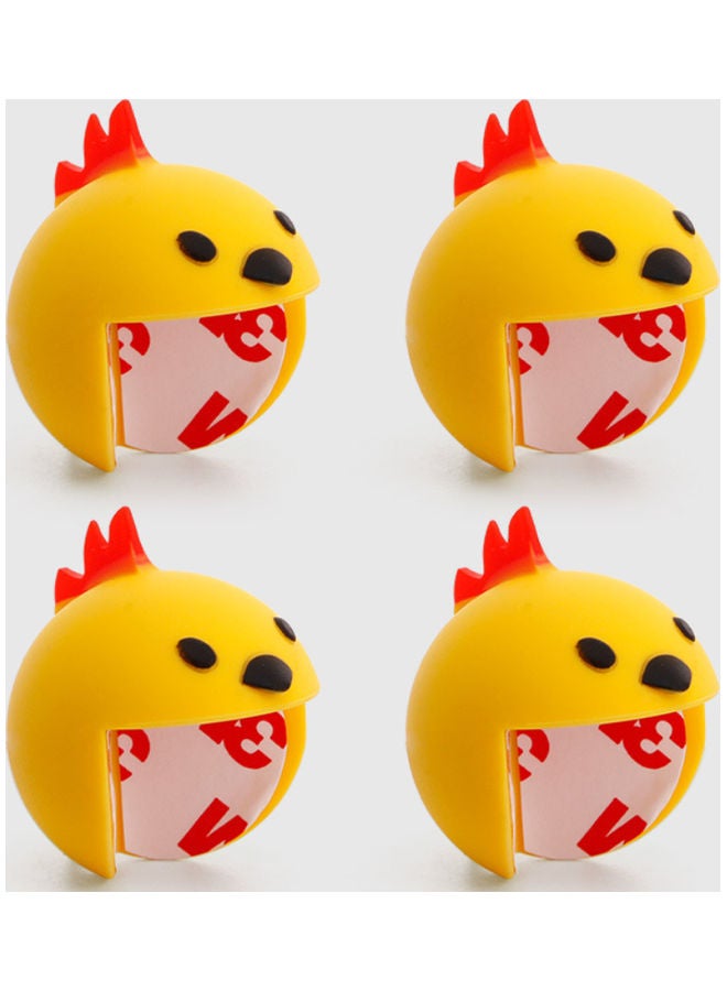 4 قطع من حماية سلامة الطفل أصفر