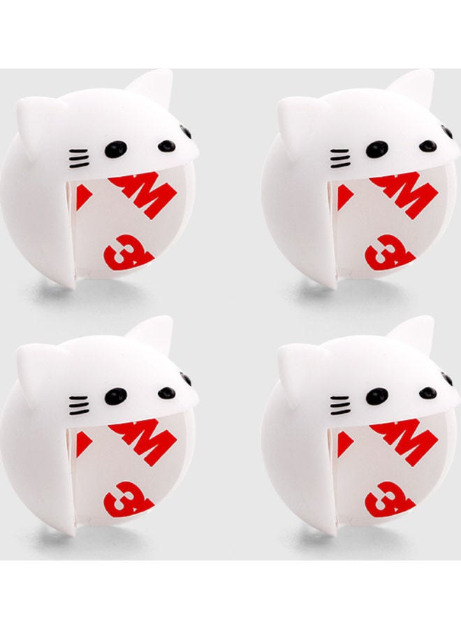 واقيات زوايا لسلامة الأطفال من 4 قطع أبيض