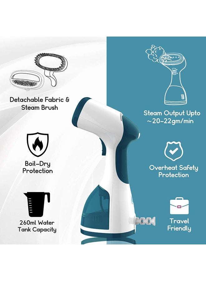 Noon East - Handheld garment_steamer 0.26 L with Instant Heating and Power Indicator 1200 W Dark Blue - Image 1