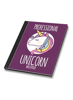 Unicorn Printed Cover A4 Size Binded Notebook Multicolour