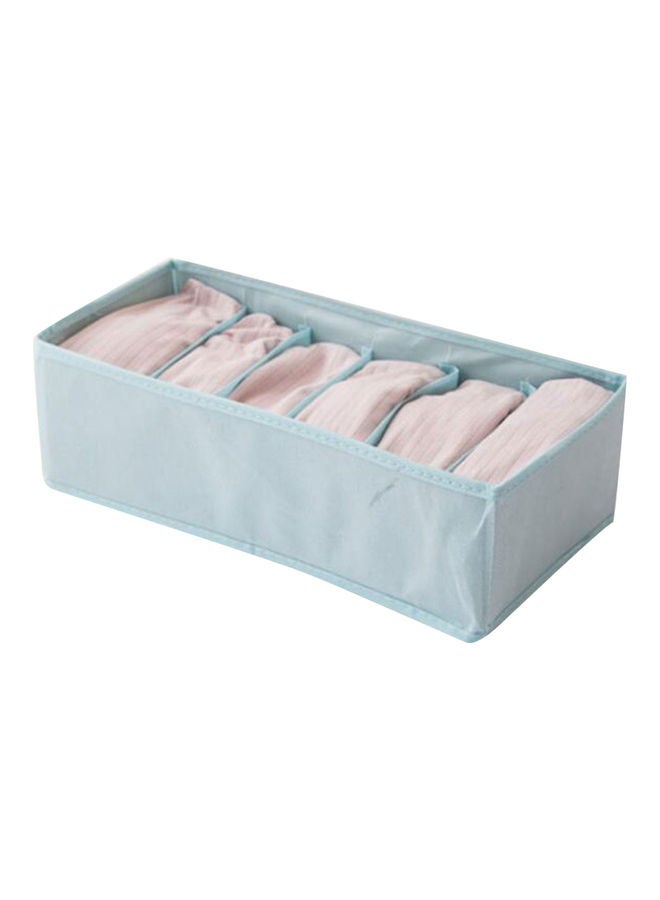 Drawer Style Large Capacity Non-woven Fabric Compartmentalized Storage Box Blue  - Image 1