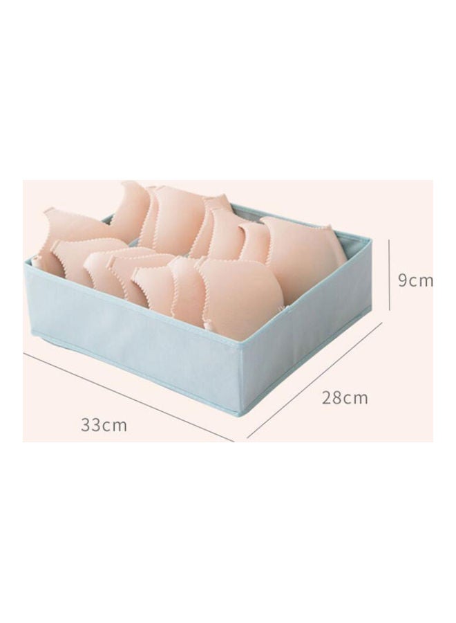 Drawer Style Large Capacity Non-woven Fabric Compartmentalized Storage Box Blue  - Image 3