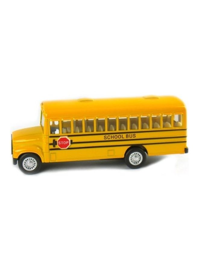 كينس فان 12-Piece Die Cast Classic Long Nose School Bus - Image 3