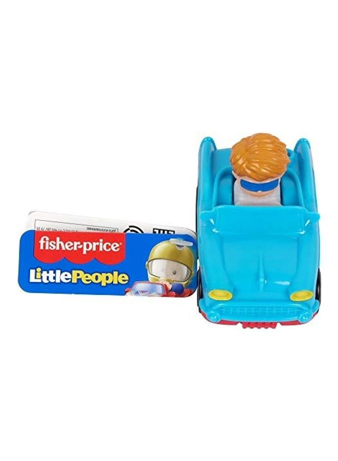 Fisher-Price Little People Wheelies Retro Convertible - GMJ25 ~ Baby Blue and Red Car 1cm - v1628775906/N50023822A_2