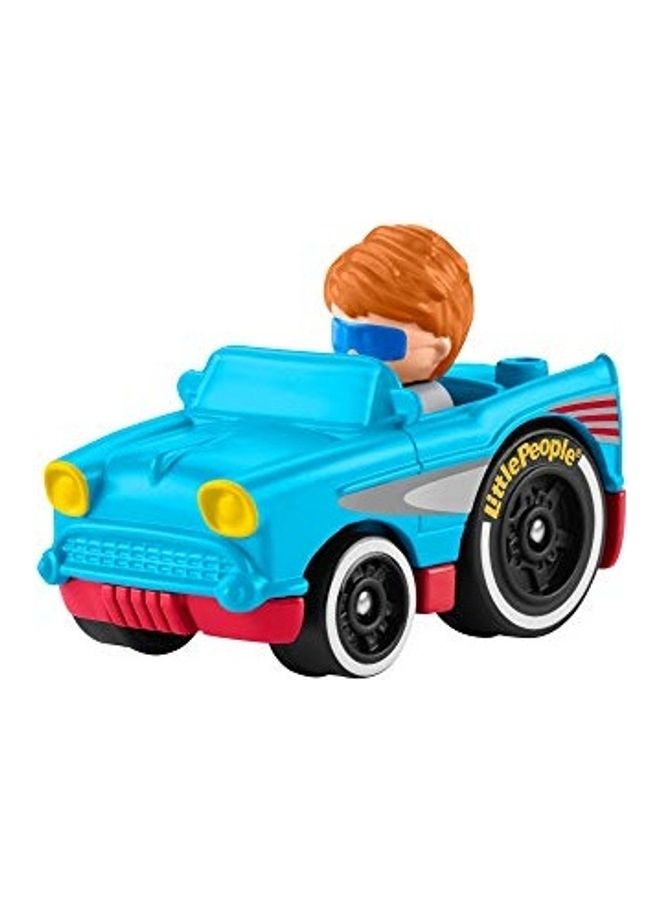 Fisher-Price Little People Wheelies Retro Convertible - GMJ25 ~ Baby Blue and Red Car 1cm - v1628775906/N50023822A_3