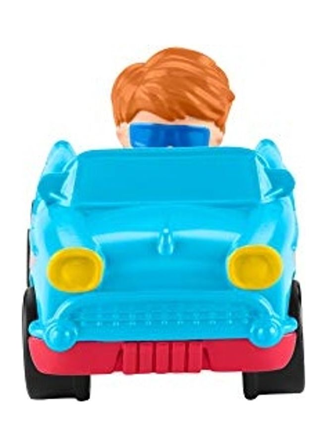 Fisher-Price Little People Wheelies Retro Convertible - GMJ25 ~ Baby Blue and Red Car 1cm - v1628775906/N50023822A_5