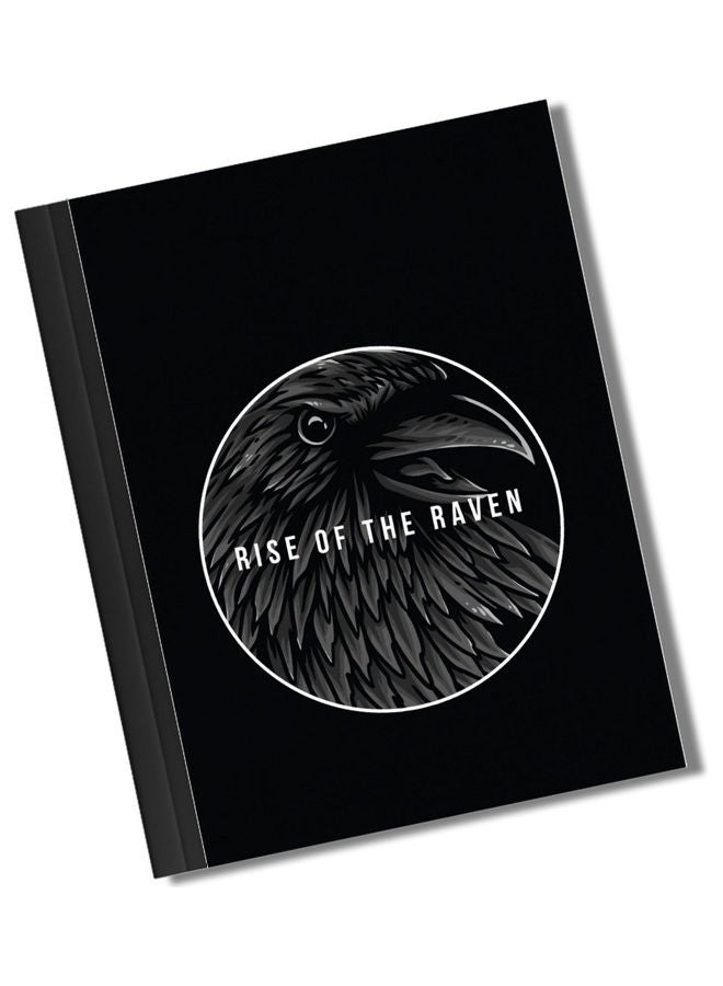 LIT - Rise Of The Raven Printed Cover A4 Size Binded Notebook Black - Image 1