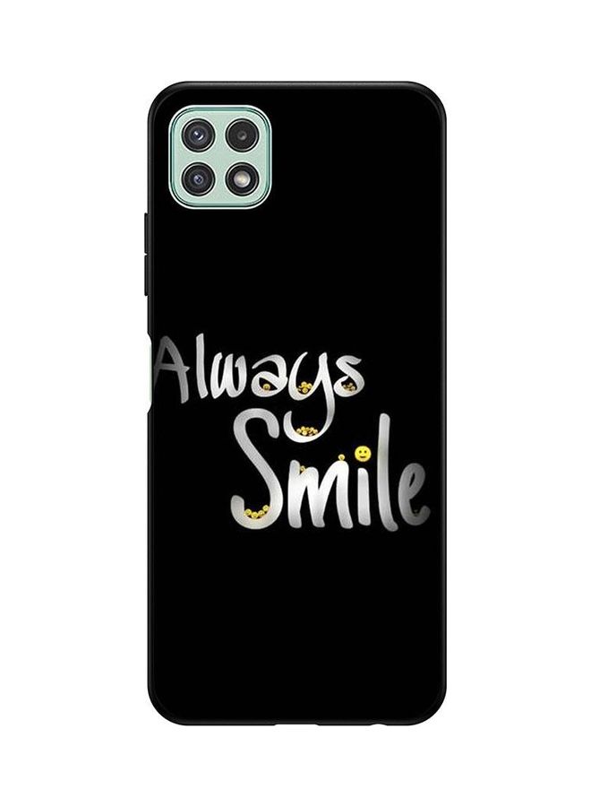Covernex Always Smile Protective Case Cover For Samsung Galaxy A22 5G Black/White  - Image 1