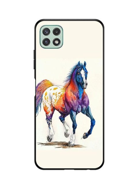 Horse Printed Protective Case Cover For Samsung Galaxy A22 5G Multicolour