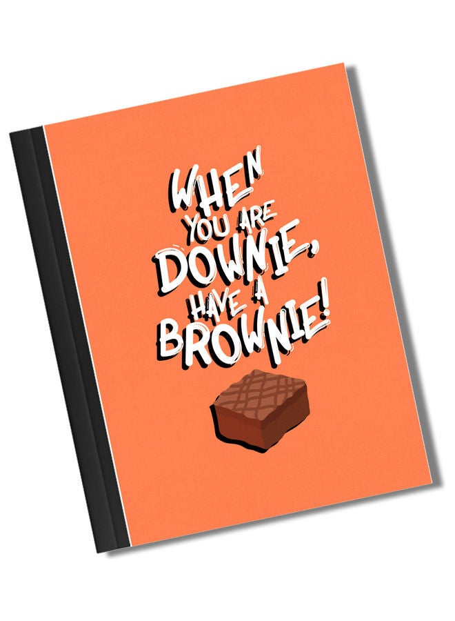 Brownie Downie Design Binded Notebook A4 Size Multicolour