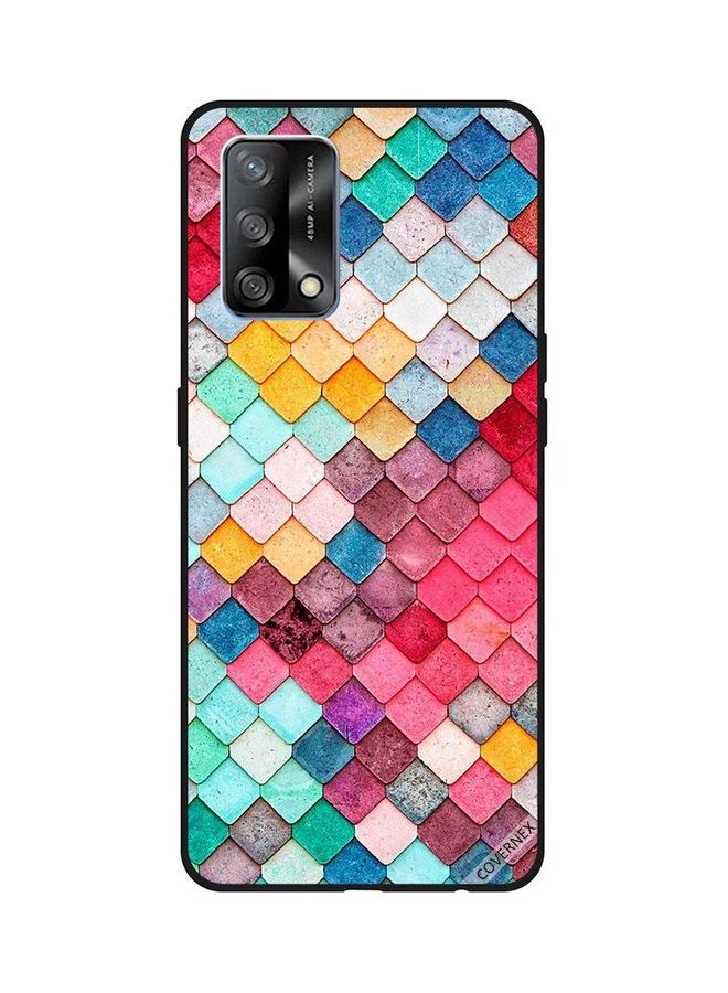 Covernex Diamond Square Design Protective Case Cover For OPPO A74/F19 4G Multicolour - Image 1