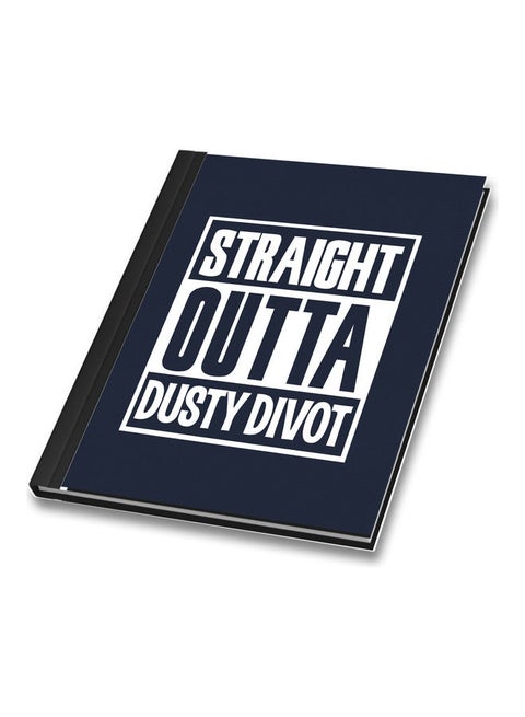 Dusty Divot Fortnite Printed A4 Binded Notebook Navy/White